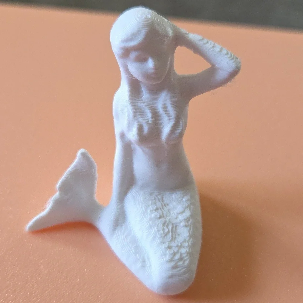 3-D Printed Mermaid and Shark Tic-Tac-Splash Set